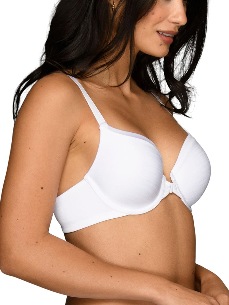 Vanity Fair Women's Front Closure Bra with No-Poke Underwire (34B-44DDD),Average Figure - White,36B - Image 1